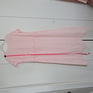 Pink Linen Maxi Dress